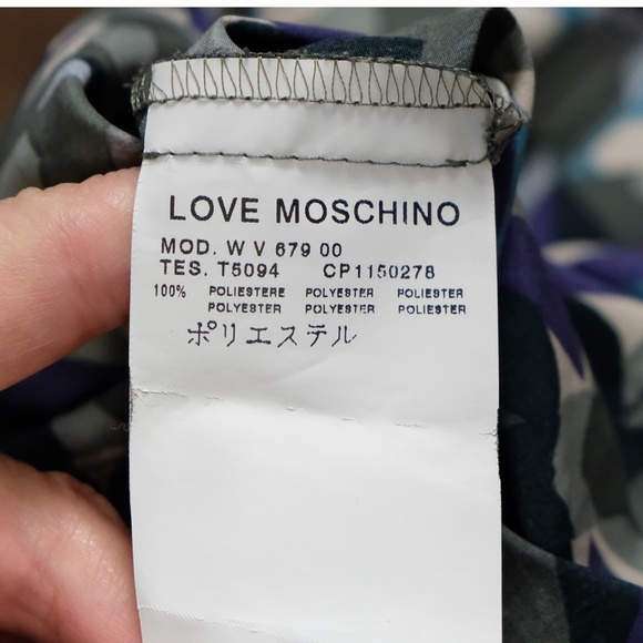 Love Moschino Cowl Neck Toggle Sleeve Dress - Picture 9 of 11